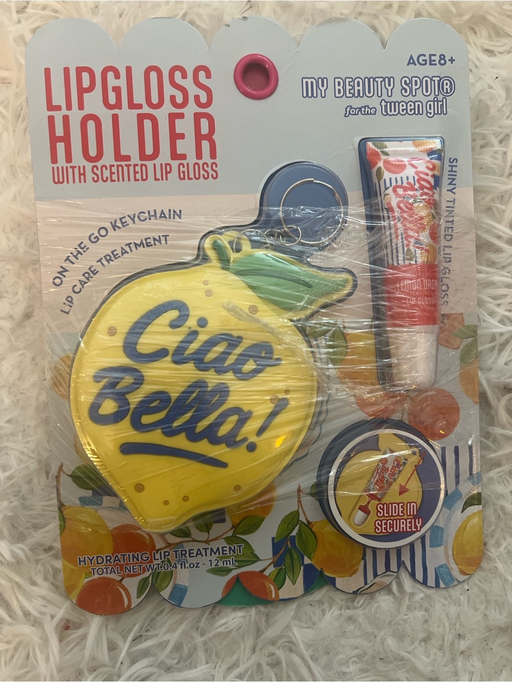 Ciao Bella Lipgloss Holder with Scented Lip Gloss